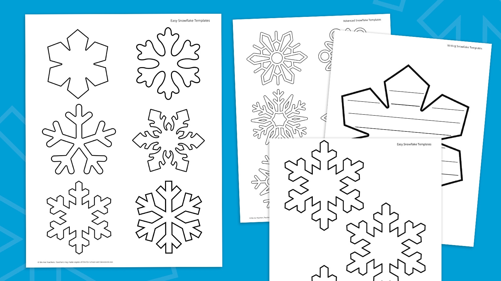 Printable Bundle Of Free Snowflake Templates Blog nidoproject