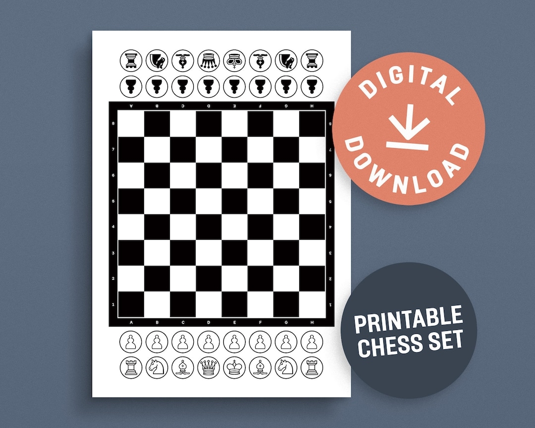 printable chess board printable chess board