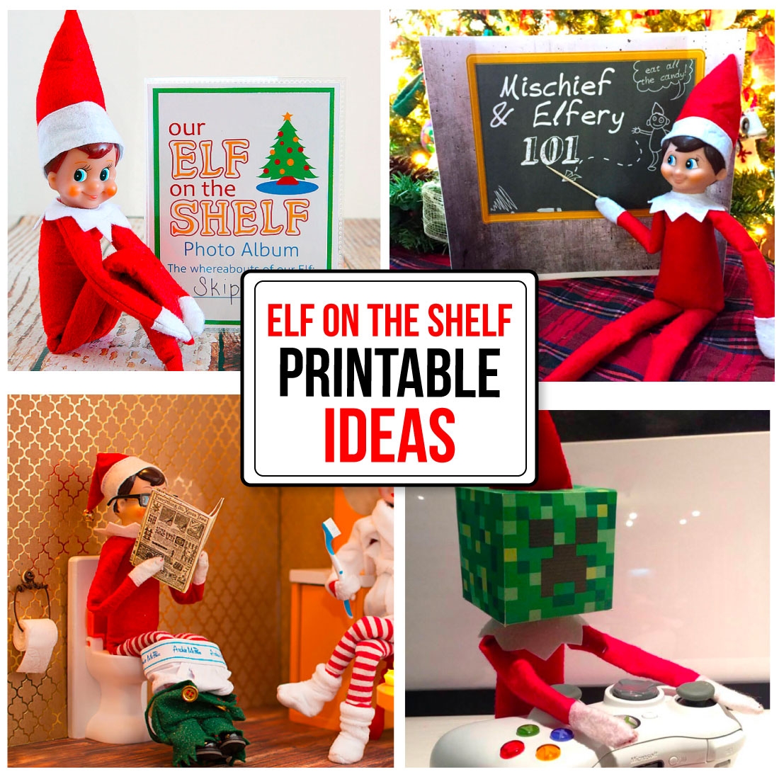 elf on shelf printables