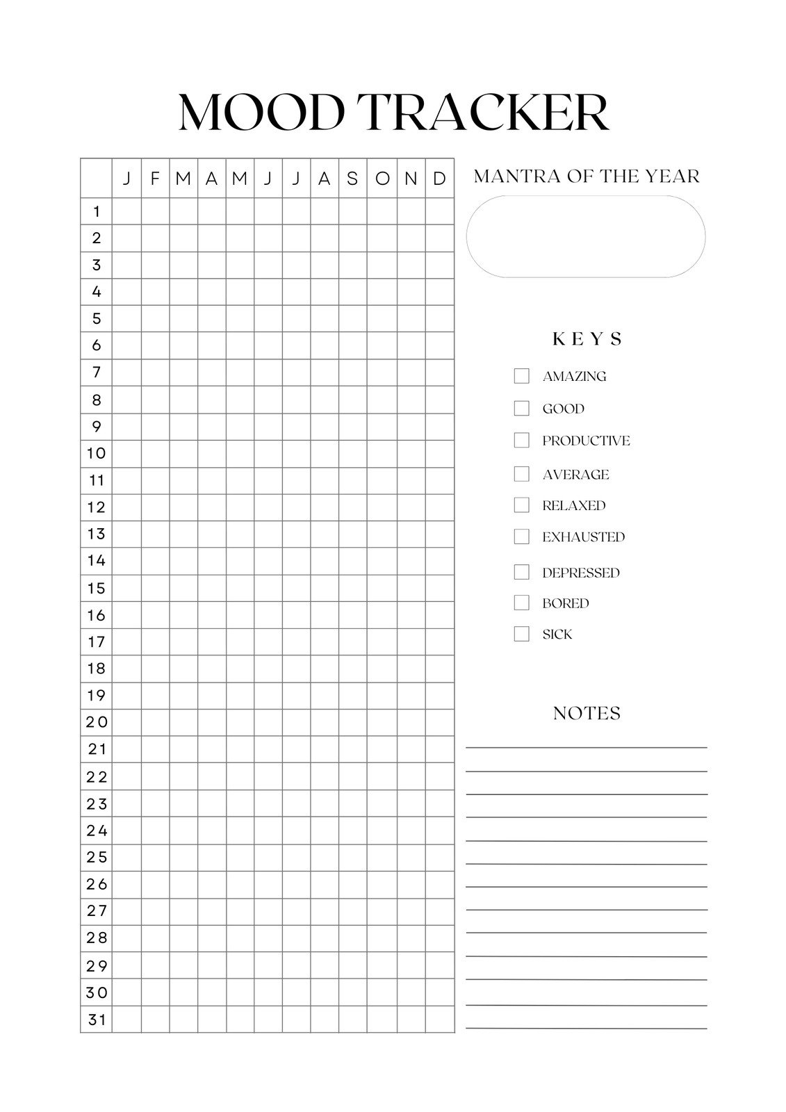 Printable Habit Tracker Ideas For Wellness Boosting Simply Earth Blog