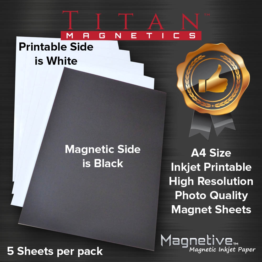 Printable Magnetic Inkjet Paper A4 Size 5 Sheets Printable Magnetic Inkjet Paper A4 Size 5 Sheets