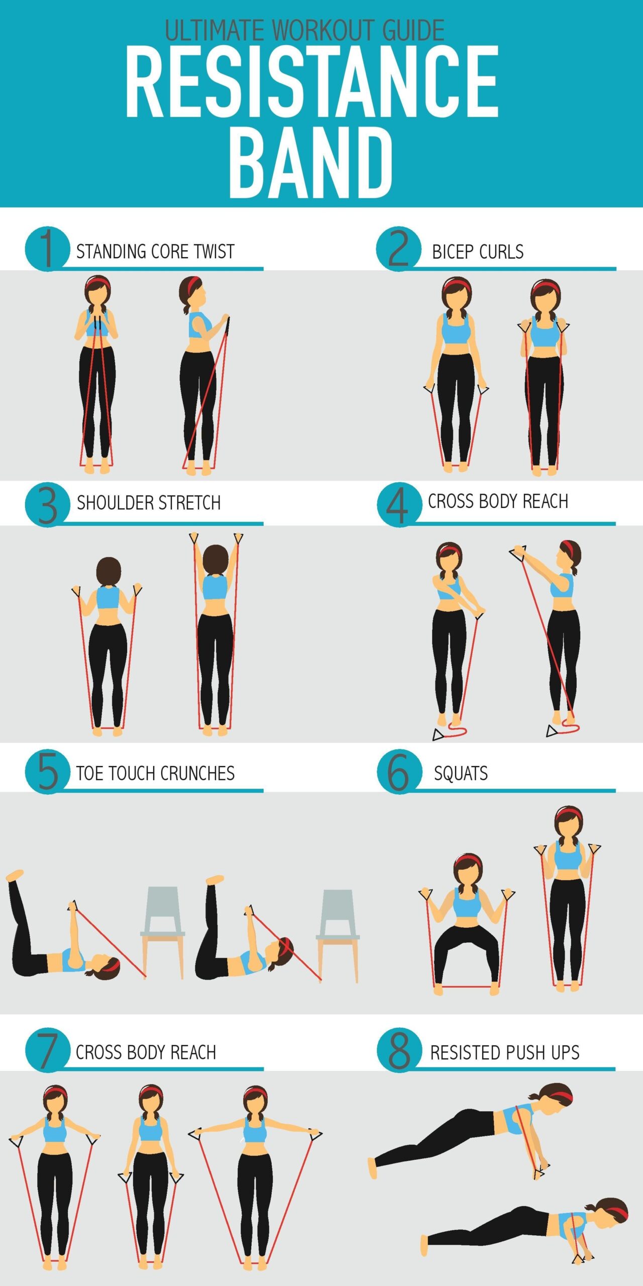 printable resistance band exercises