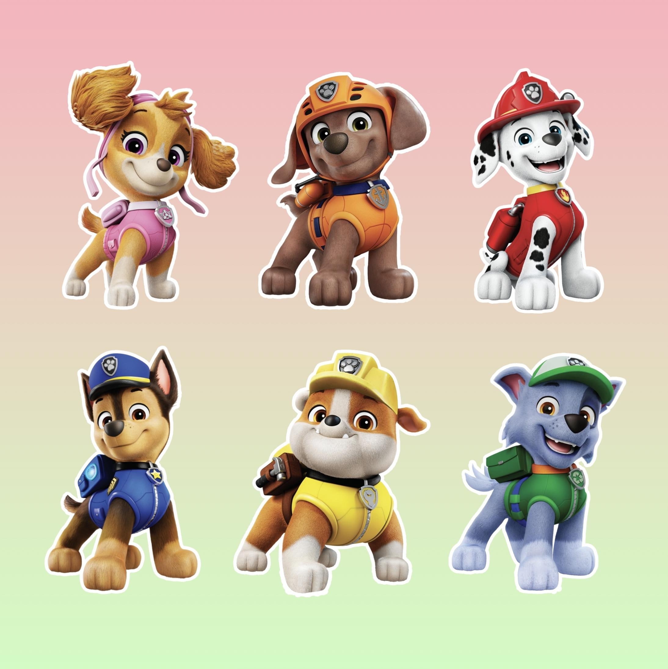 Printable Paw Patrol Cut Outs Etsy