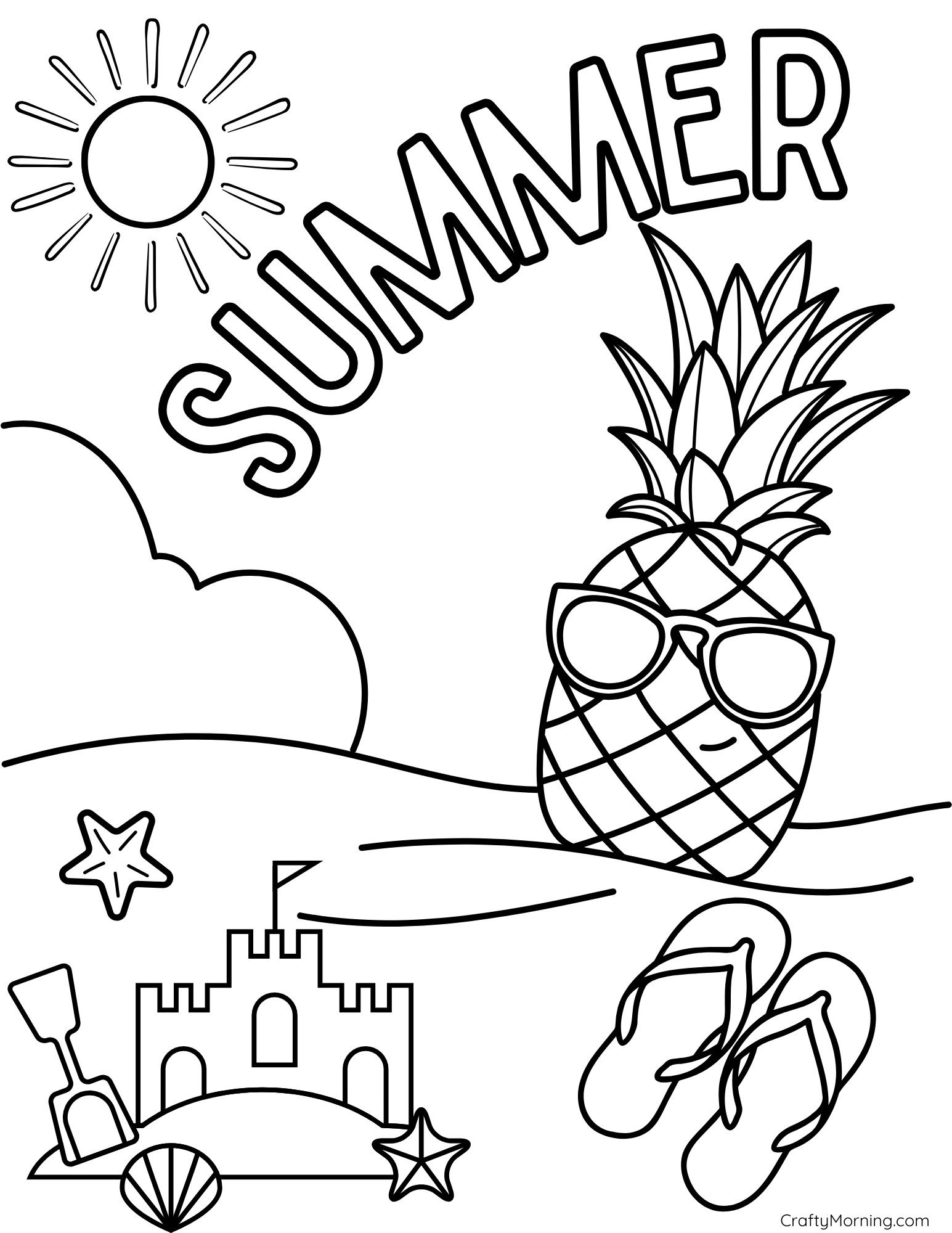 summer coloring sheets printable summer coloring sheets printable