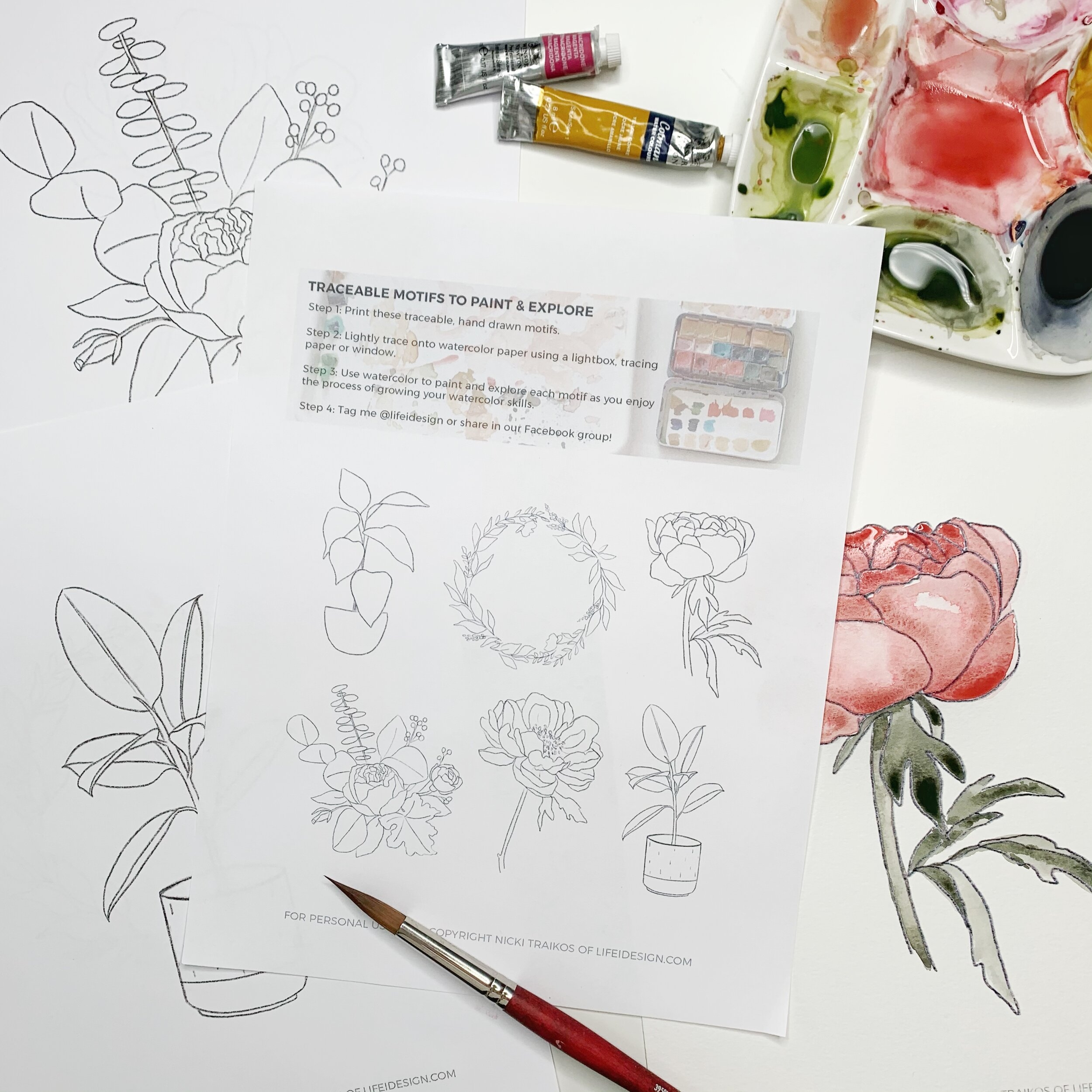 printable watercolor paper