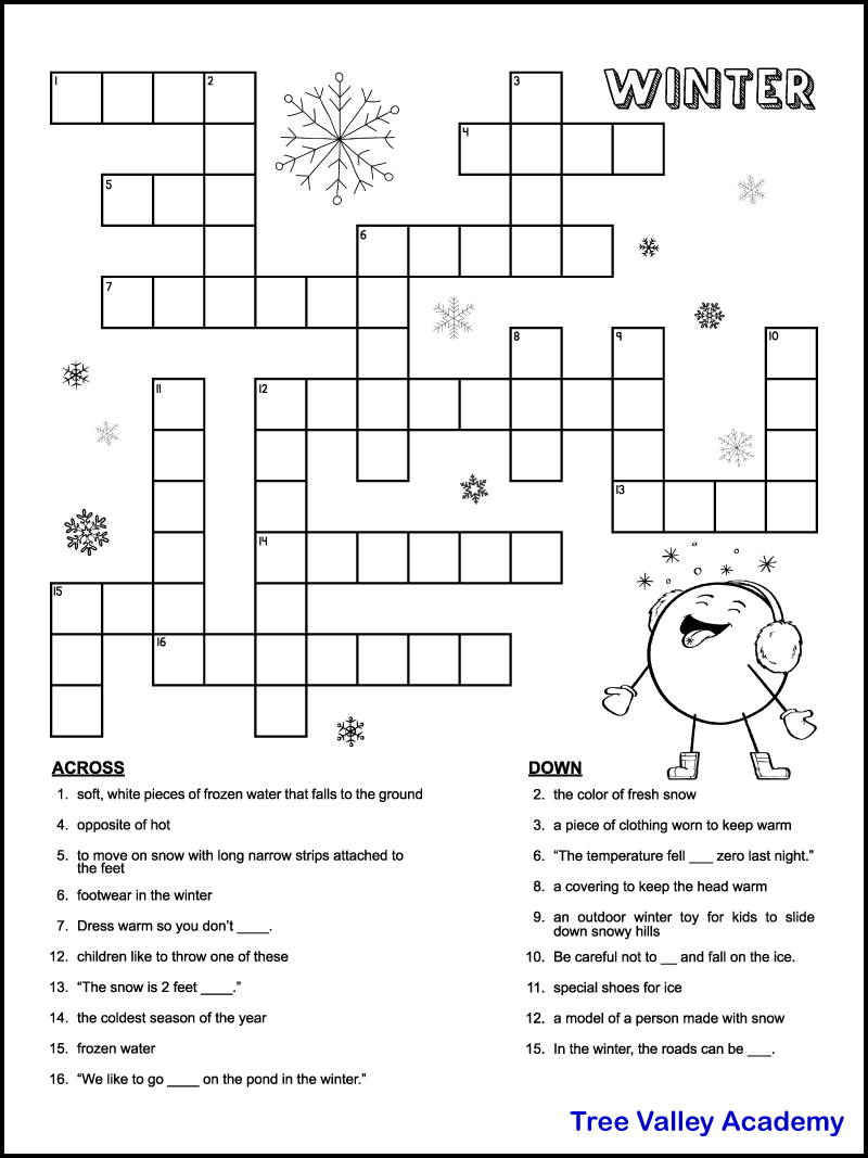 crossword puzzles printable pdf