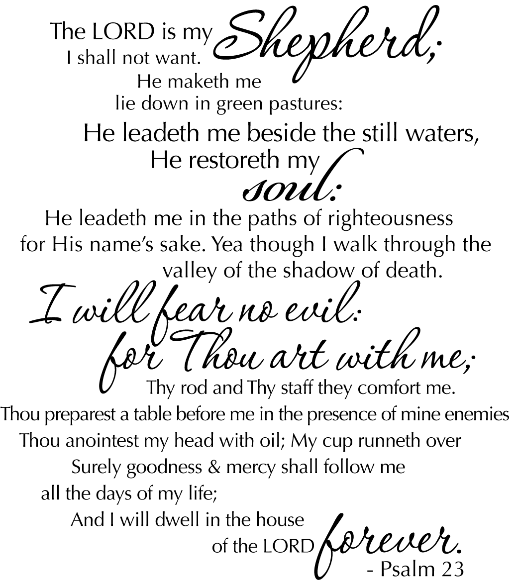psalm 23 printable