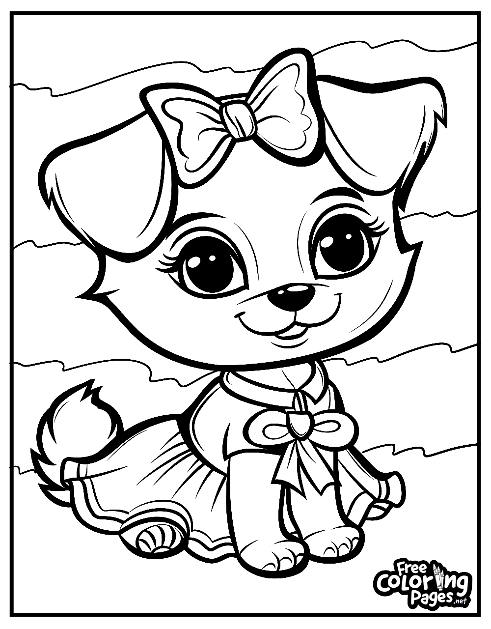 puppy coloring sheets printable
