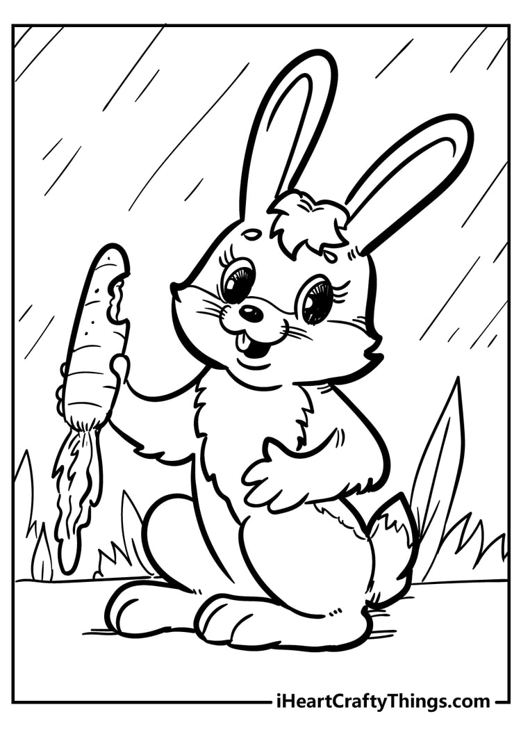 Rabbit Coloring Pages 100 Free Printables 