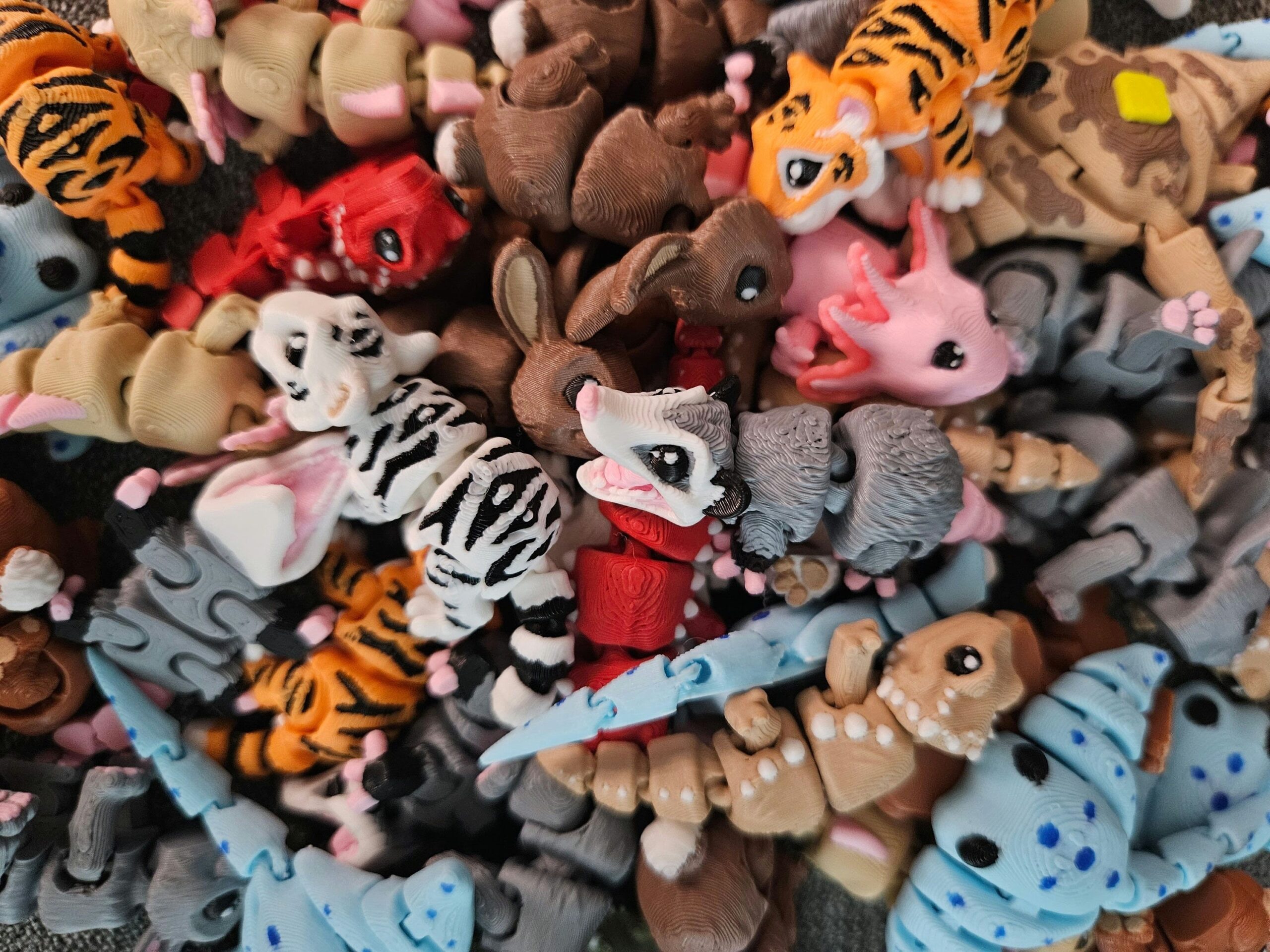 RANDOM Packs Of Detailed Pocket Pets 0 8 1 5in 3D Printed Mini Fidget Animals Etsy