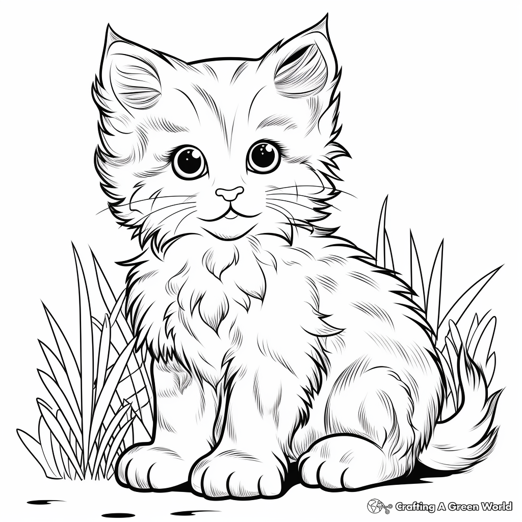 Realistic Kitten Coloring Pages Free Printable Realistic Kitten Coloring Pages Free Printable