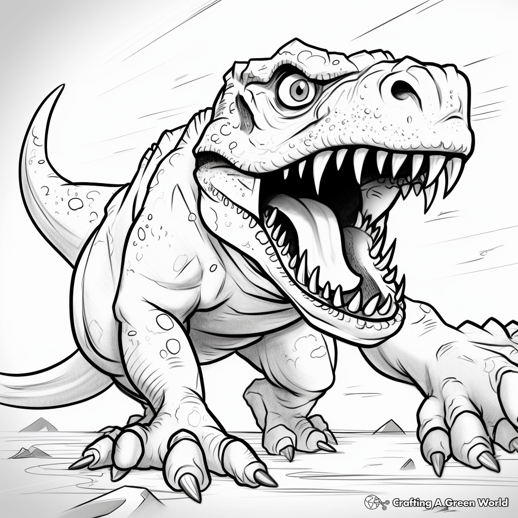 Scary T Rex Coloring Pages Free Printable Scary T Rex Coloring Pages Free Printable