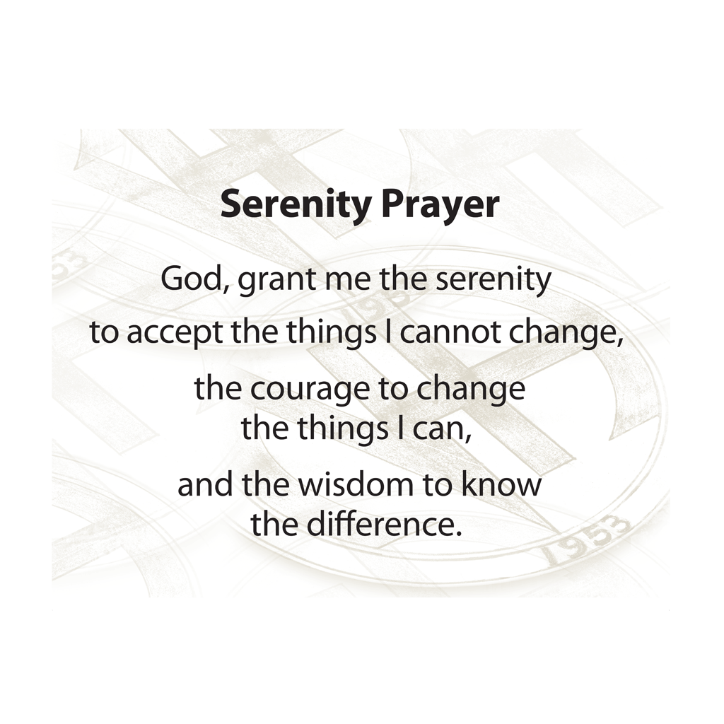 Serenity Prayer Poster Northern California Region Of Narcotics Anonymous Serenity Prayer Poster Northern California Region Of Narcotics Anonymous