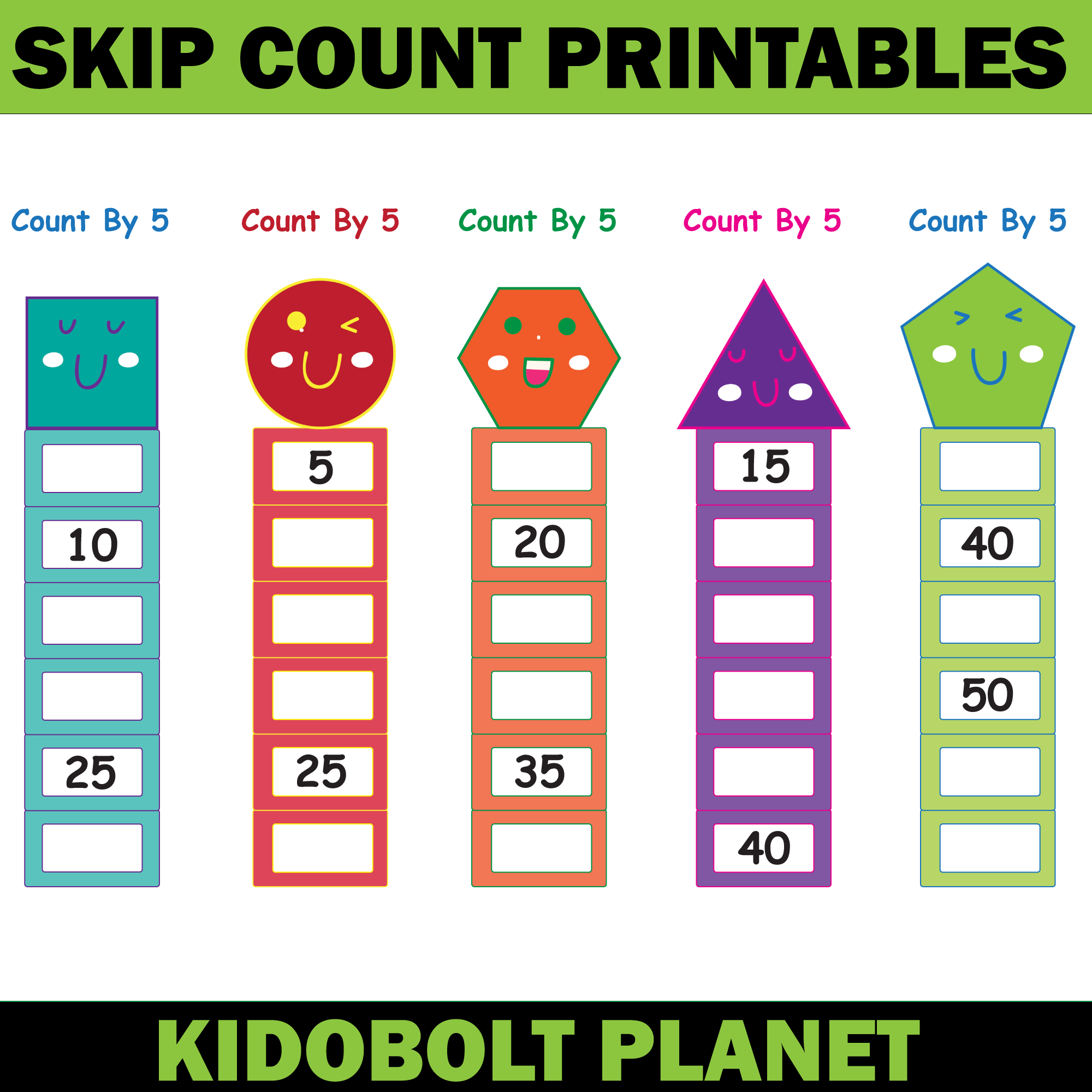 Skip Counting Printable Activity Cards And Worksheets Made By Teachers