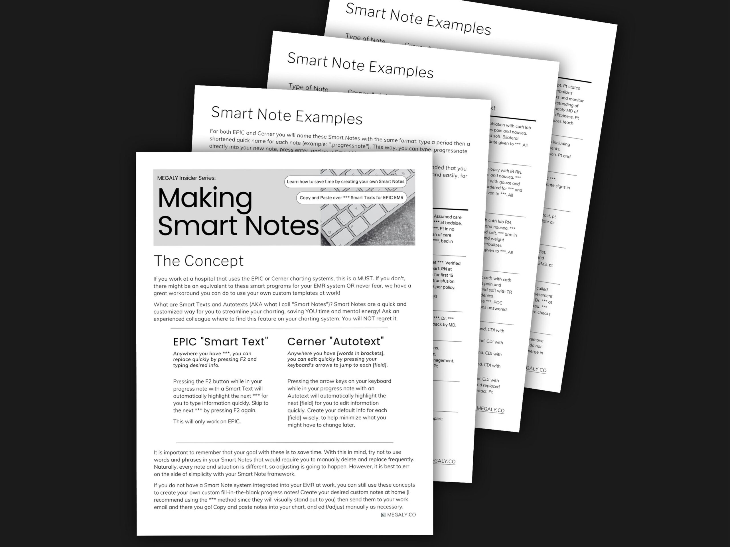 Smart Notes Guide And EPIC Templates Nurse Student Instructor MEGALY Etsy