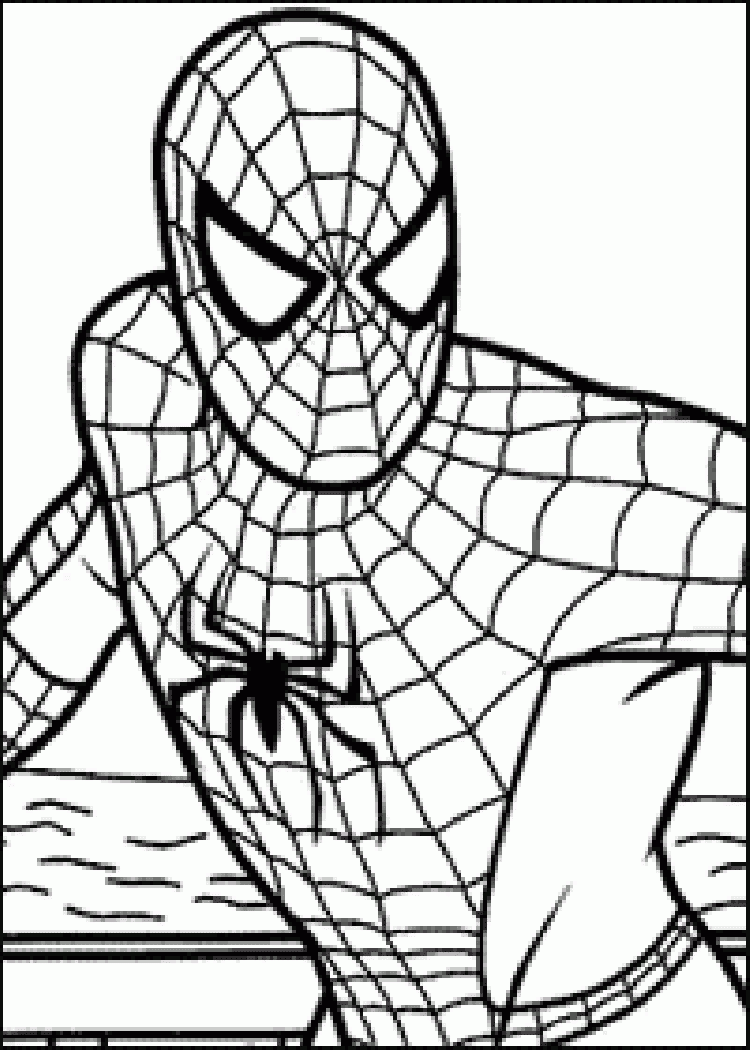 free spiderman coloring pages printable