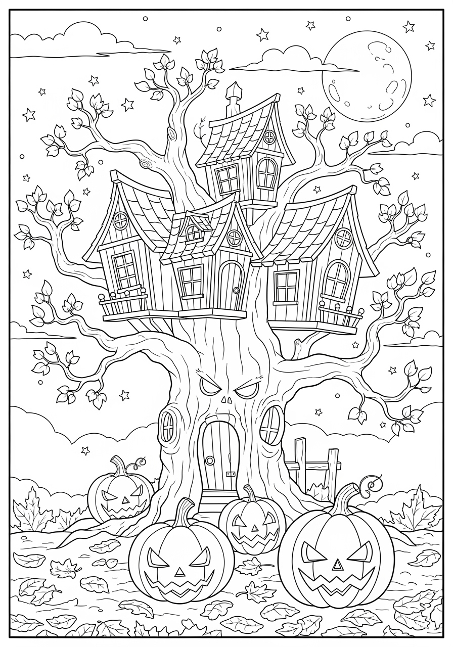 halloween color sheets printable