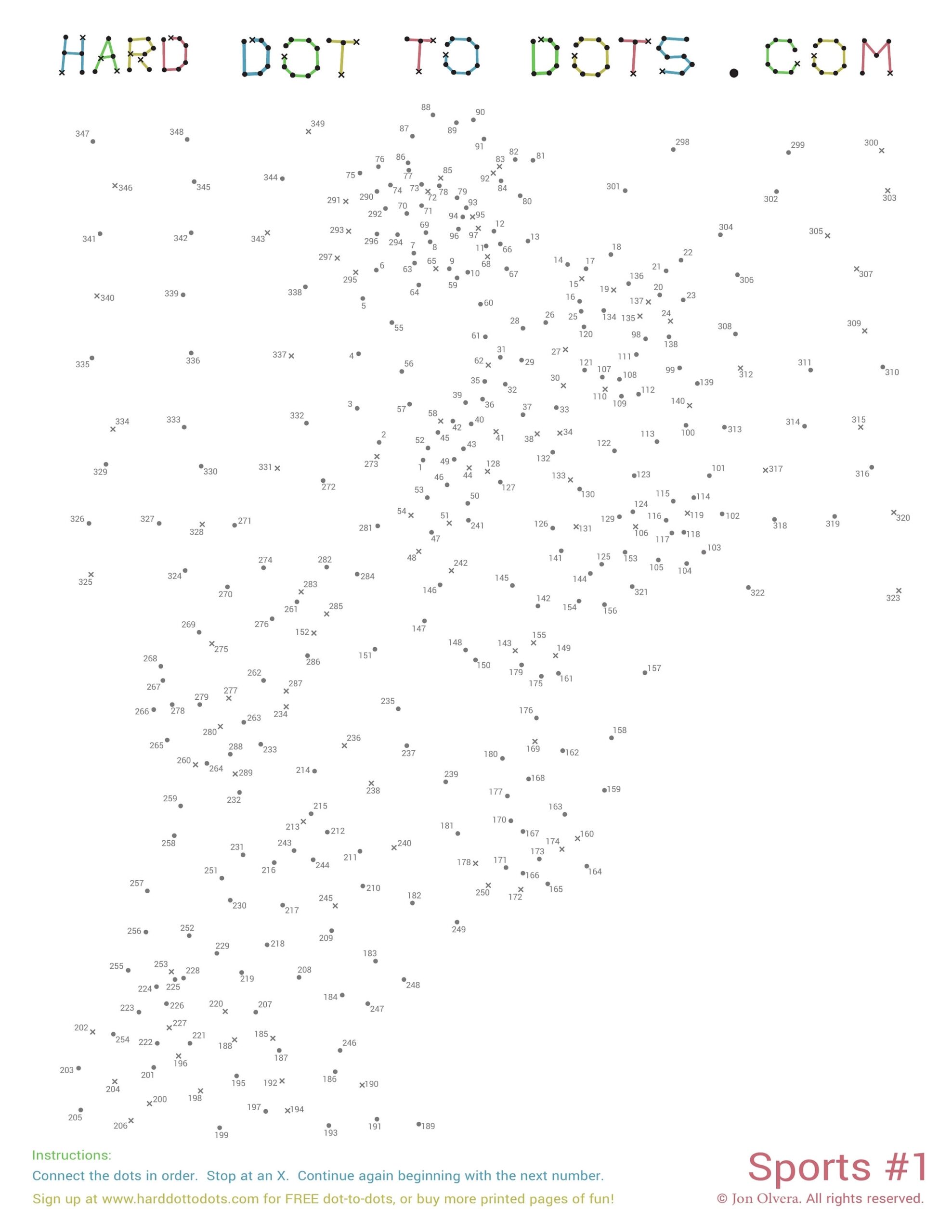 Sports 10 Pack Hard Dot To Dots Etsy