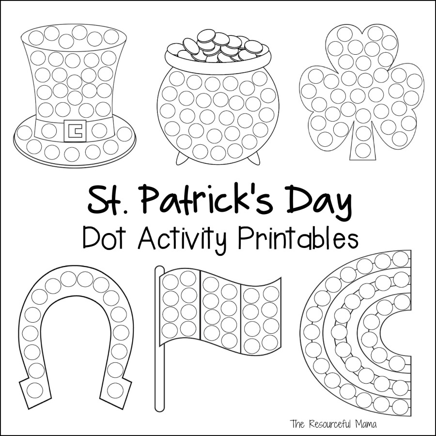 St Patrick s Day Dot Activity Printables The Resourceful Mama St Patrick s Day Dot Activity Printables The Resourceful Mama