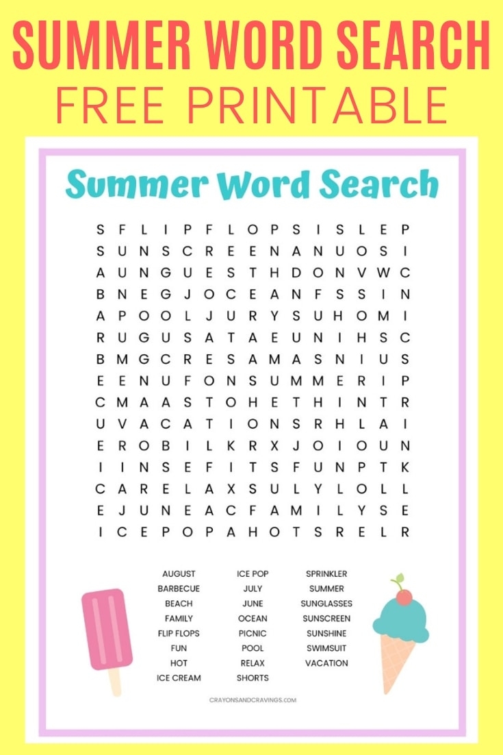 summer word search printable free summer word search printable free