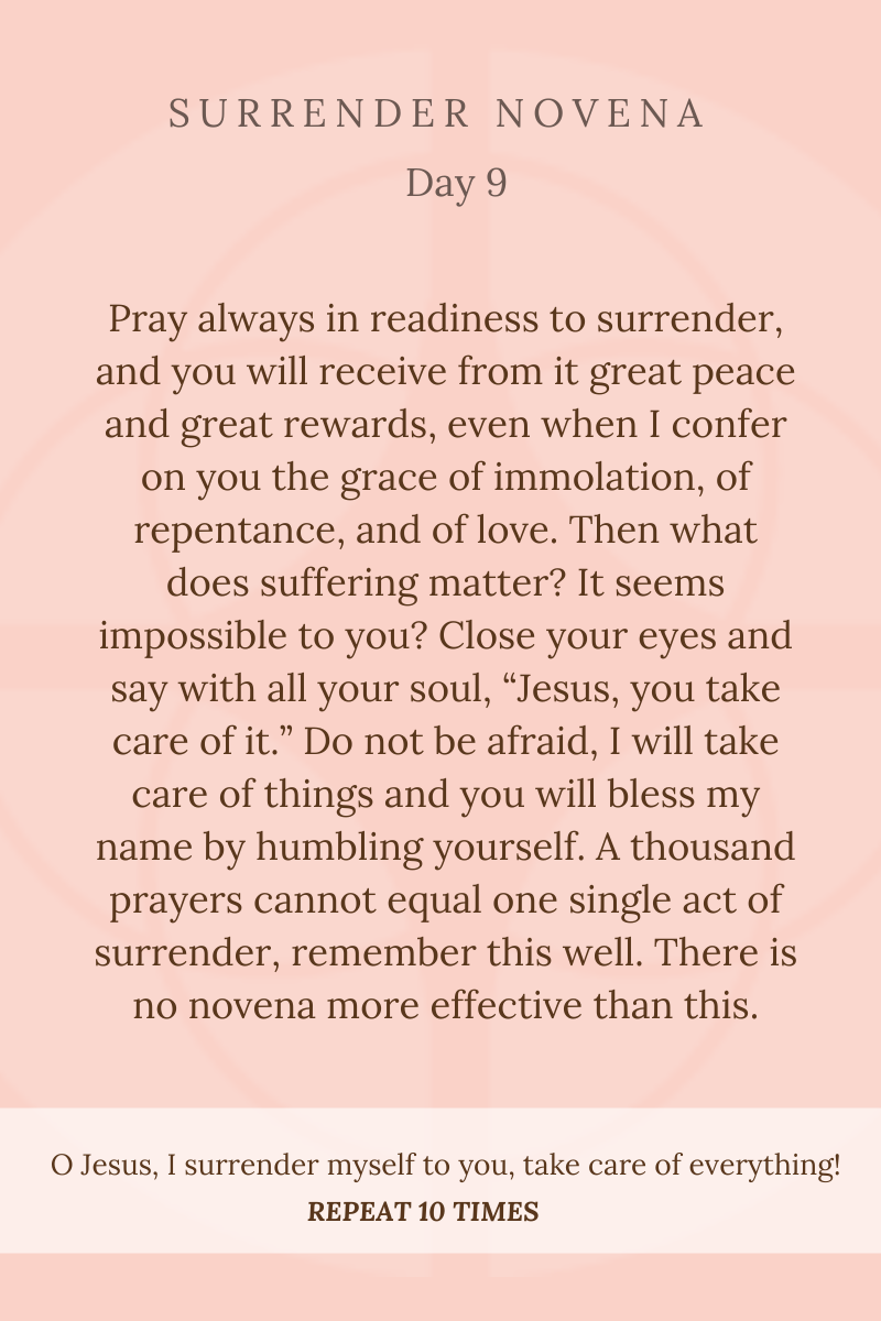 Surrender Novena St Mary s Corvallis