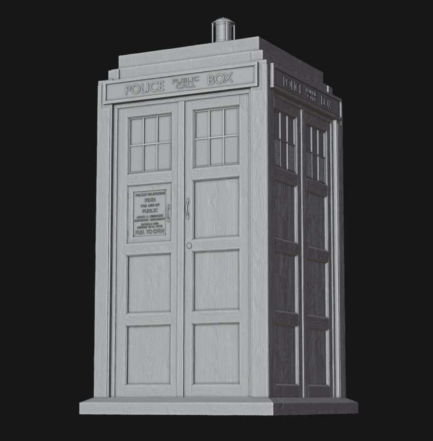  Tardis 3D Print Doctor Who 10th Doctor STL File For 3D Printing Cults