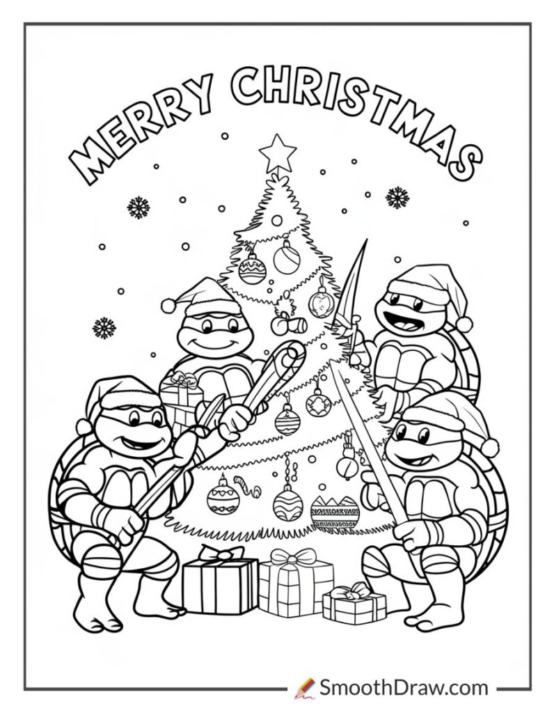 ninja turtles printable coloring pages