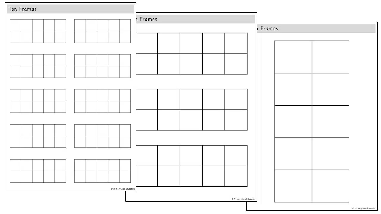 ten frames printable