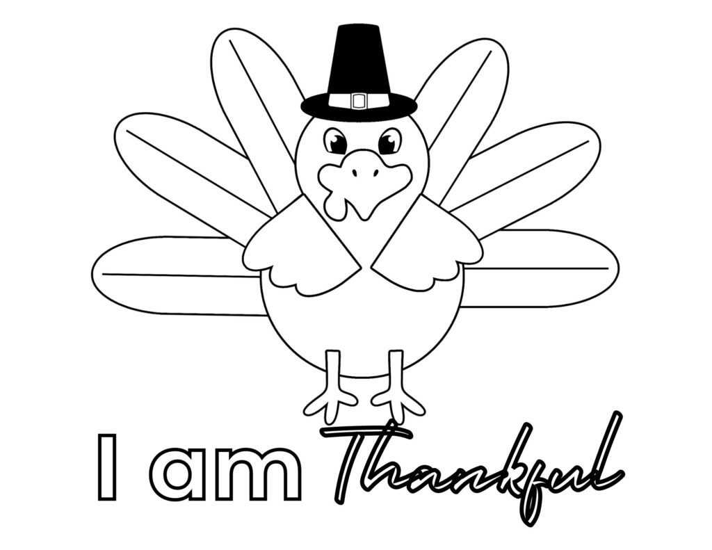 thankful turkey printable