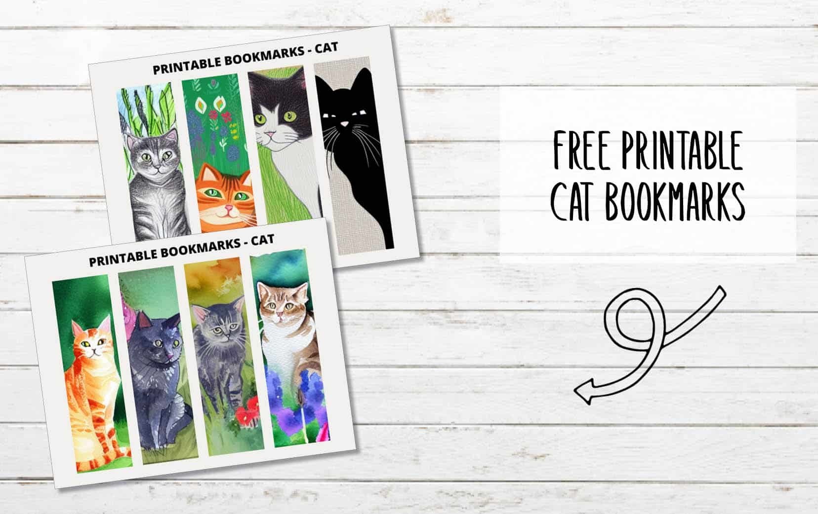 The Cutest Printable Cat Bookmarks Ever My Printable Home