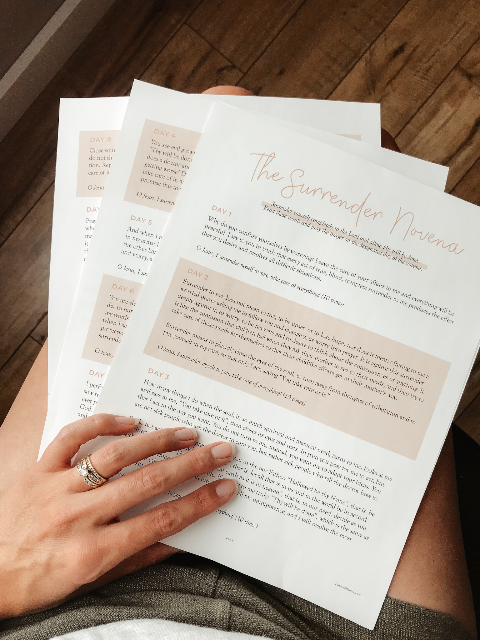 The Surrender Novena Surrender To God With This Free Novena Printable Love Messiness