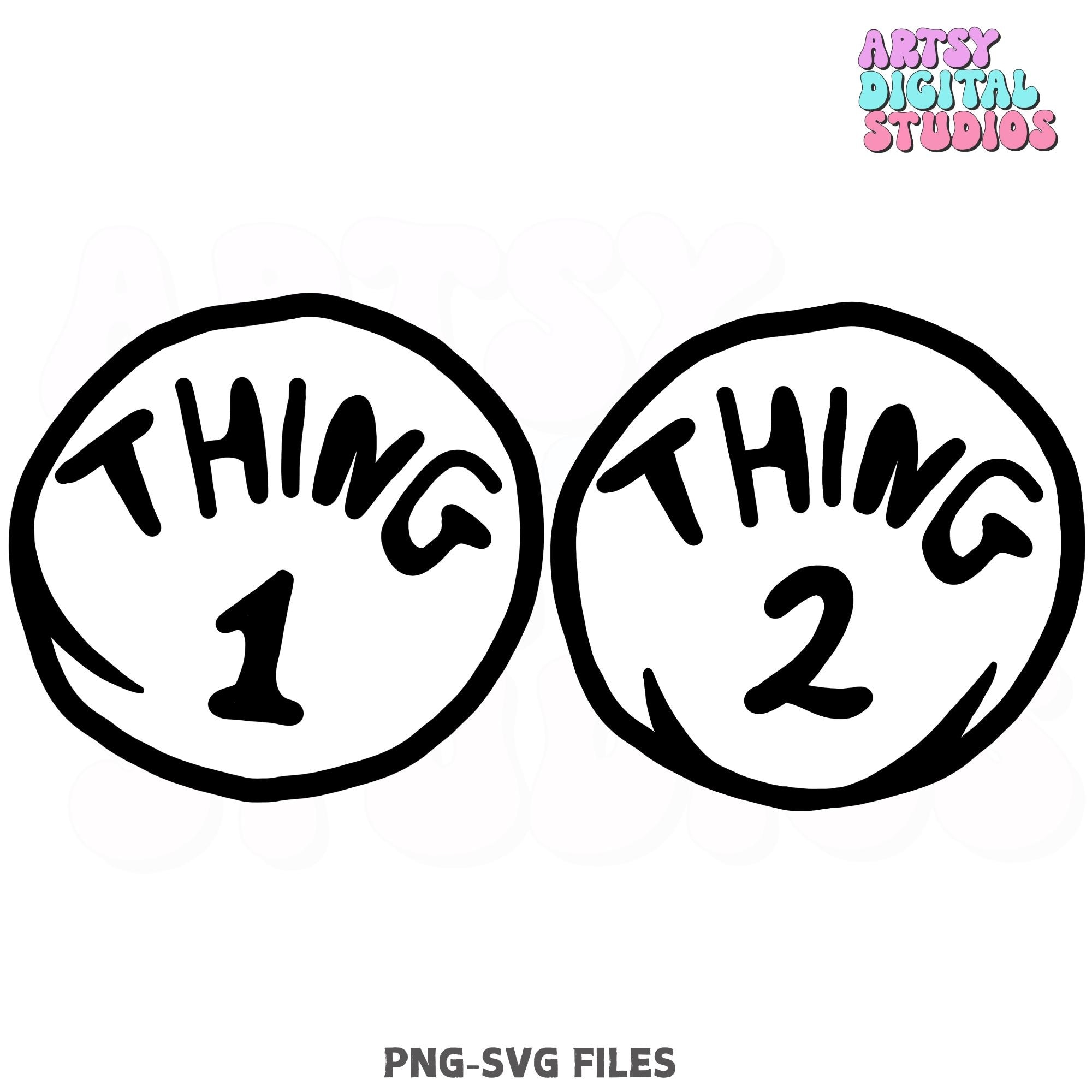 Thing 1 Thing 2 Printable Etsy Australia