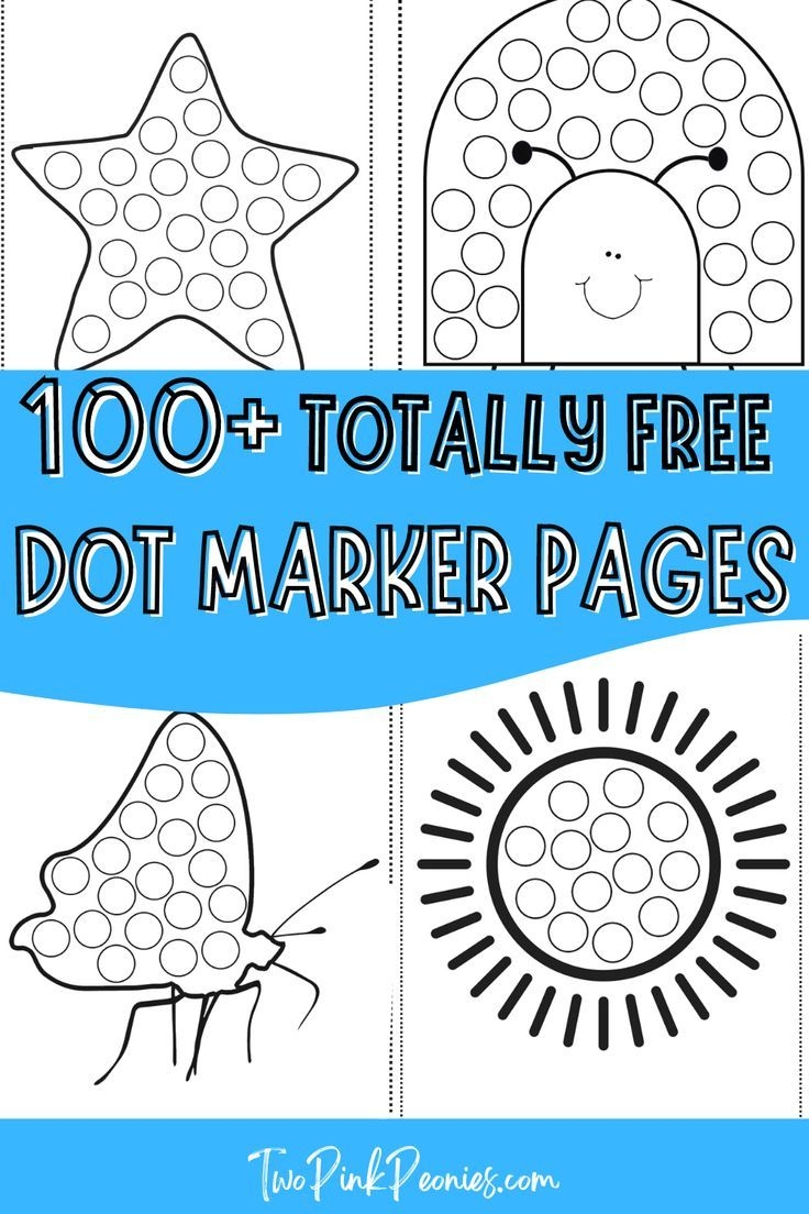 Totally Free Dot Marker Pages Over 100 Free Dot Marker Pages 