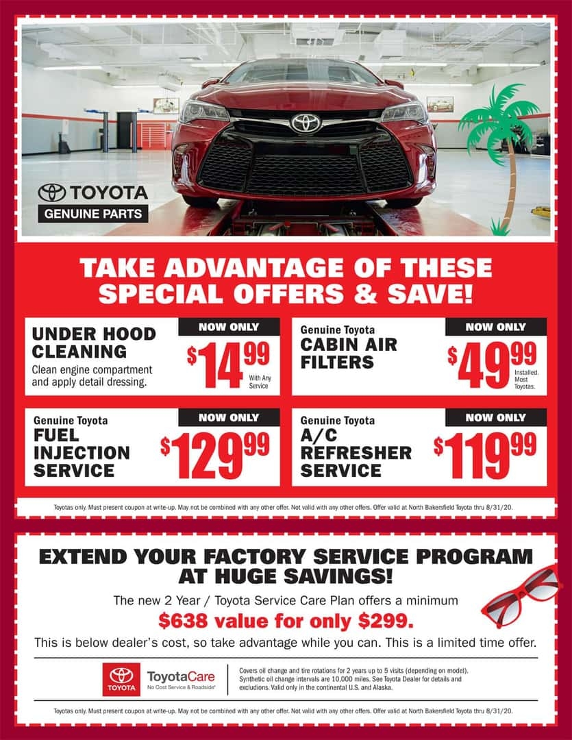 Toyota Service Coupons Printable Printable