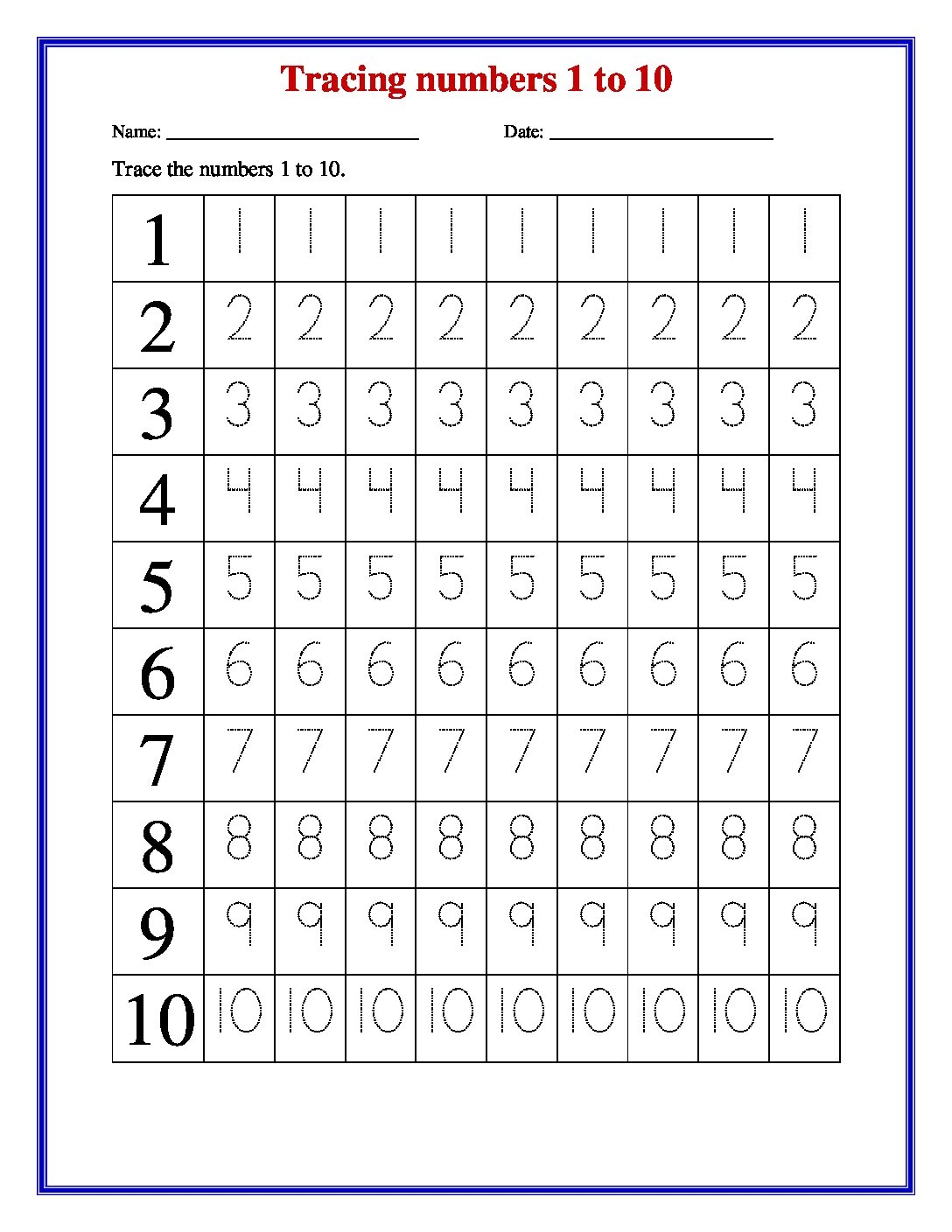 free printable number tracing worksheets free printable number tracing worksheets