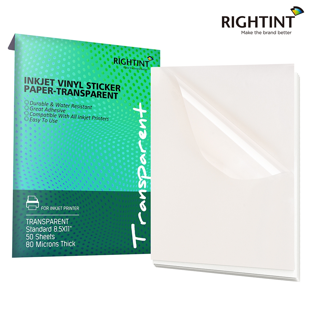 Transparent Sticker Paper 100 Full Inspection Suitable For Most Inkjet Printer Transparent Sticker Paper 100 Full Inspection Suitable For Most Inkjet Printer