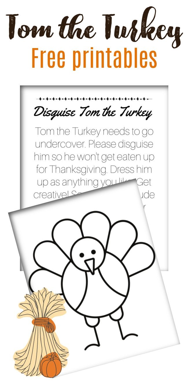 Turkey In Disguise Free Printables