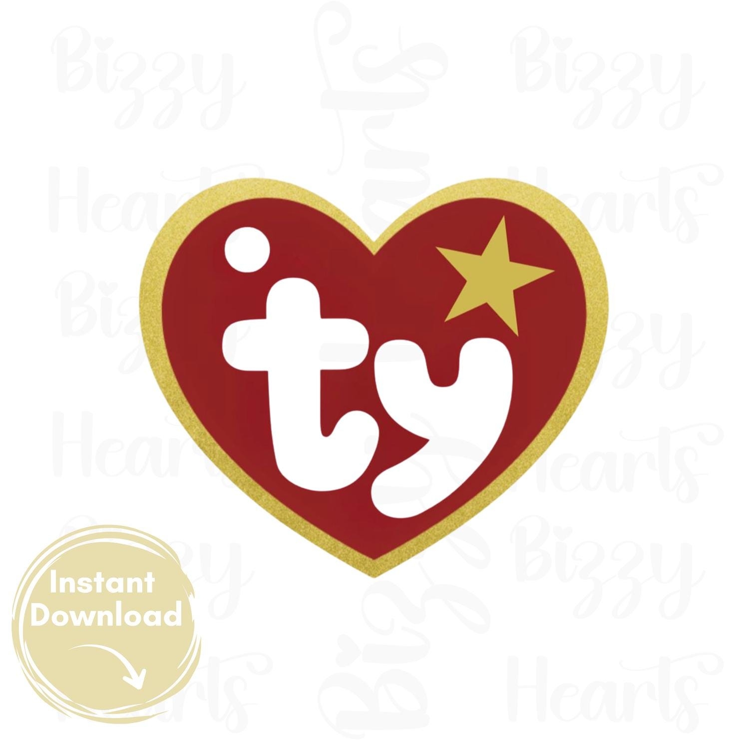 TY Beanie Baby Clipart Style Tag PNG Instant Digital Download Etsy Israel