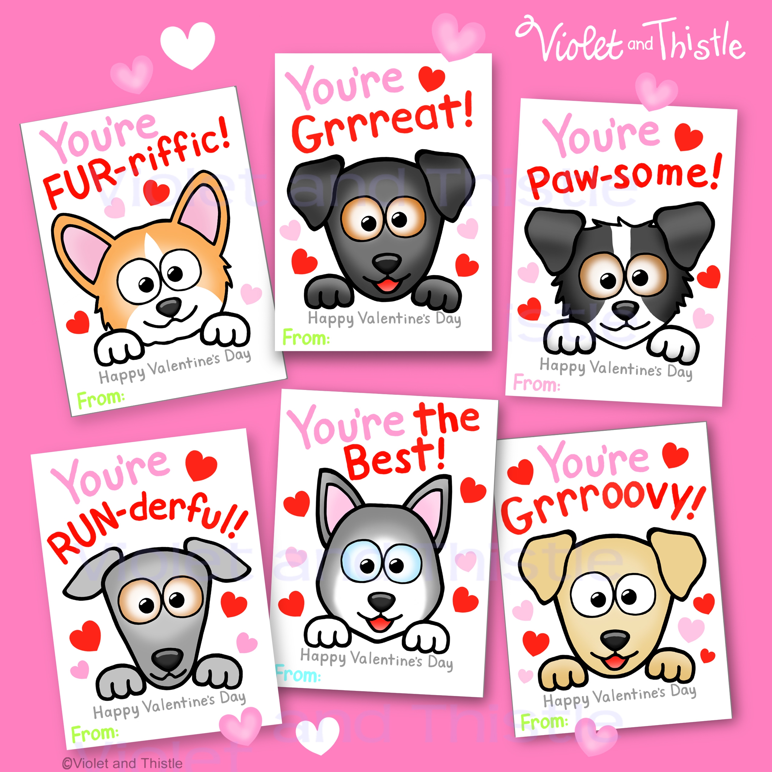 childrens valentines day cards printable