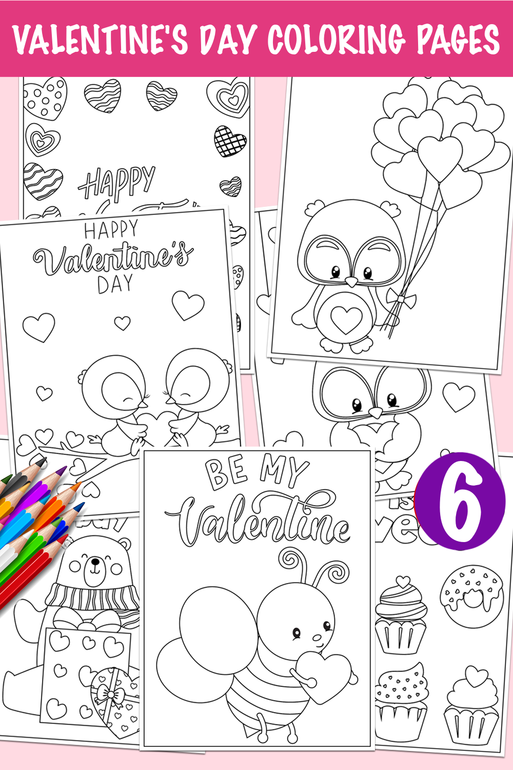 valentine day coloring pages printable