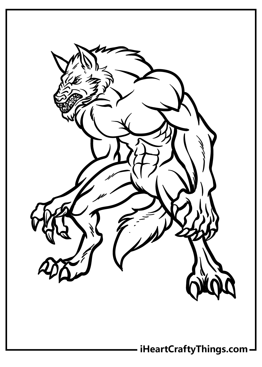 Werewolf Coloring Pages 30 Free Printable PDF Sheets Werewolf Coloring Pages 30 Free Printable PDF Sheets