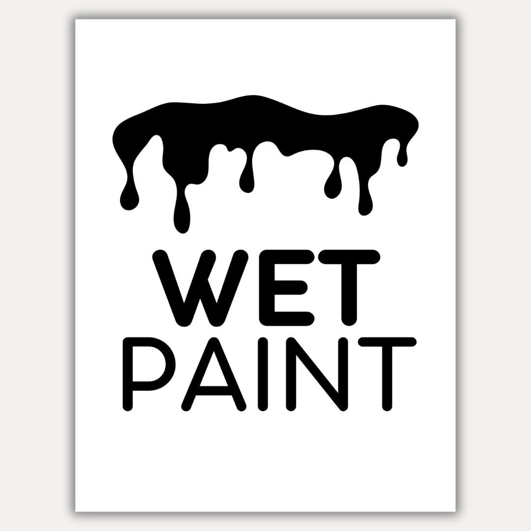 Wet Paint Sign Printable PNG Download Size A4 In Black And White Etsy Wet Paint Sign Printable PNG Download Size A4 In Black And White Etsy