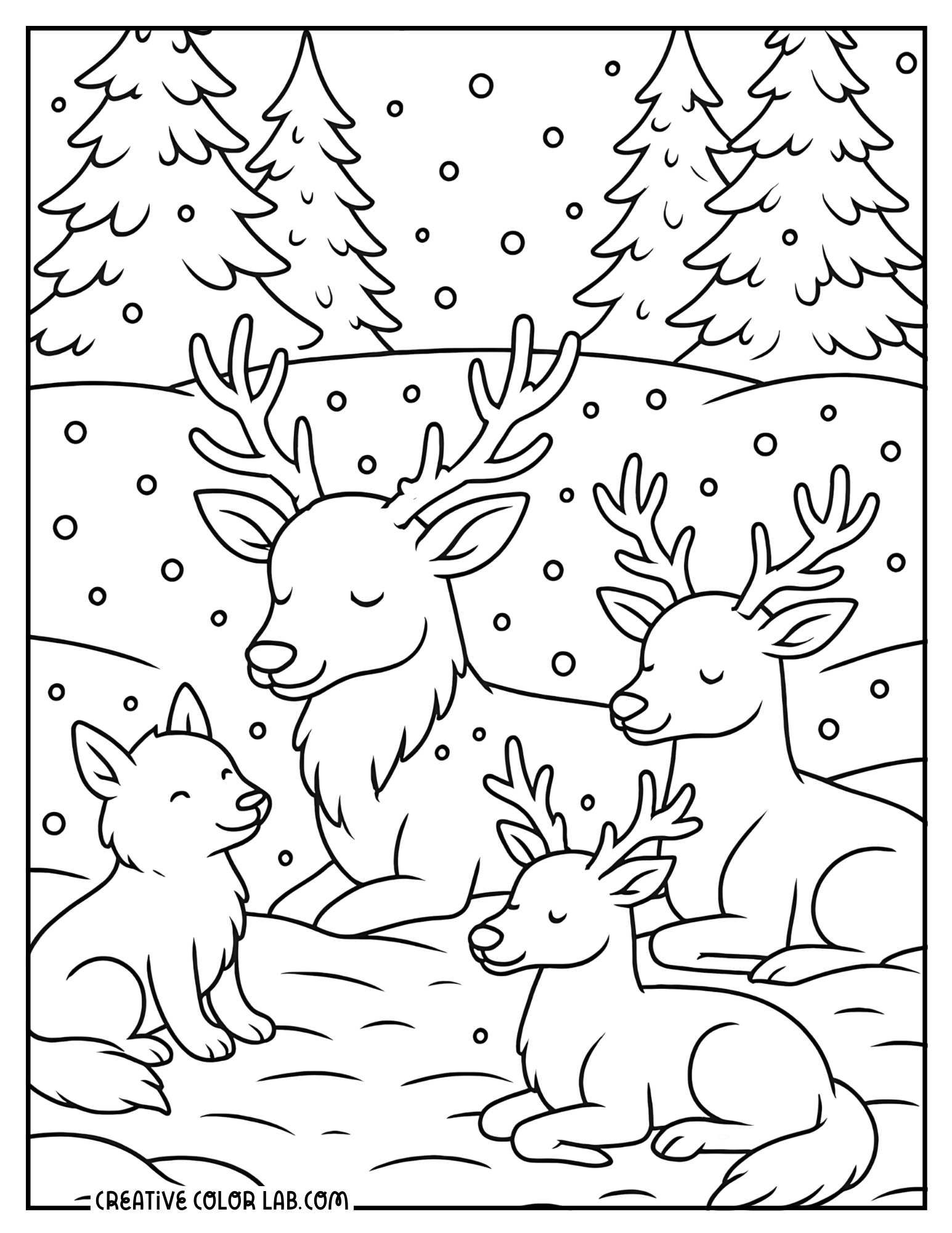 Winter Coloring Pages Free PDF Printables Winter Coloring Pages Free PDF Printables
