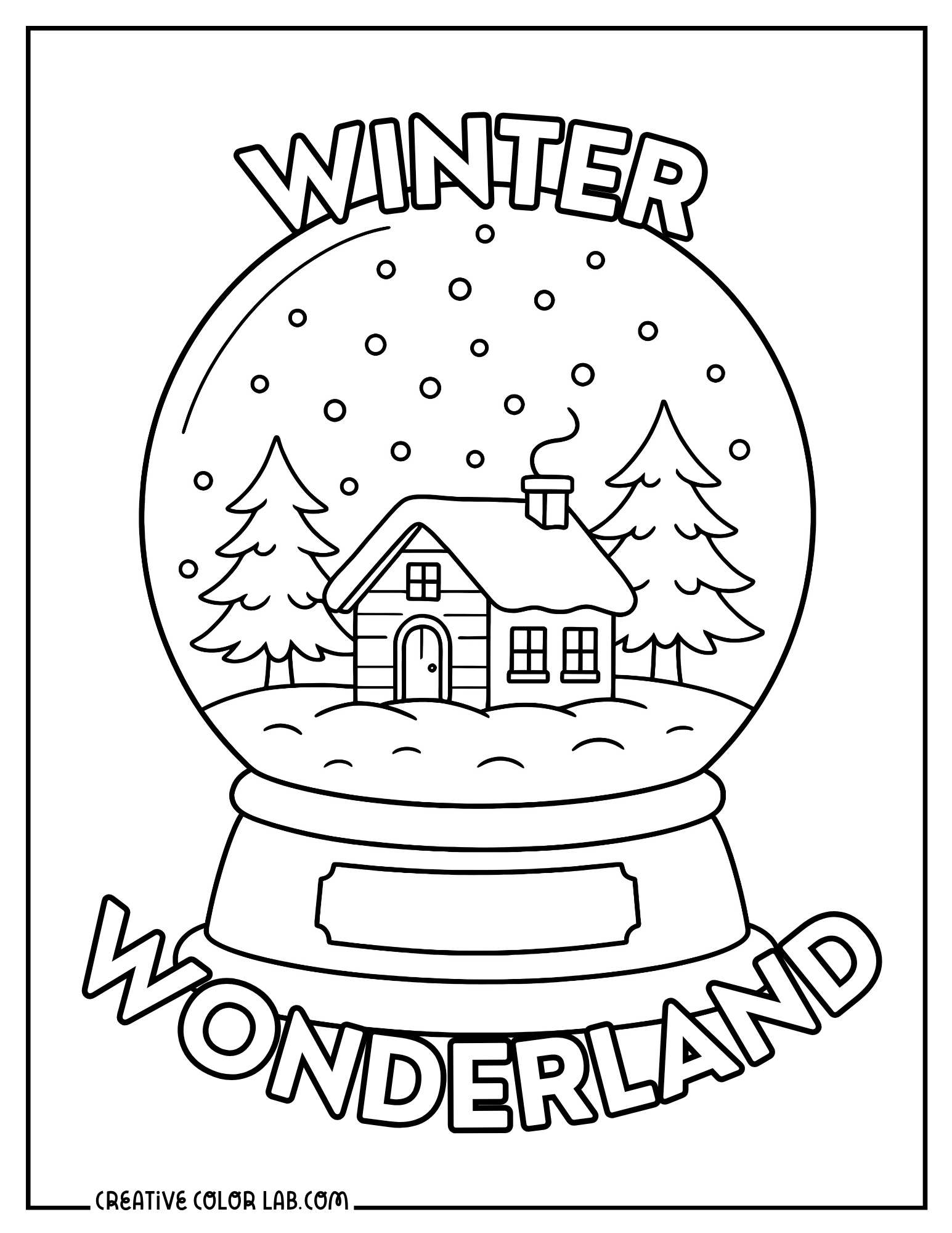 Winter Coloring Pages Free PDF Printables