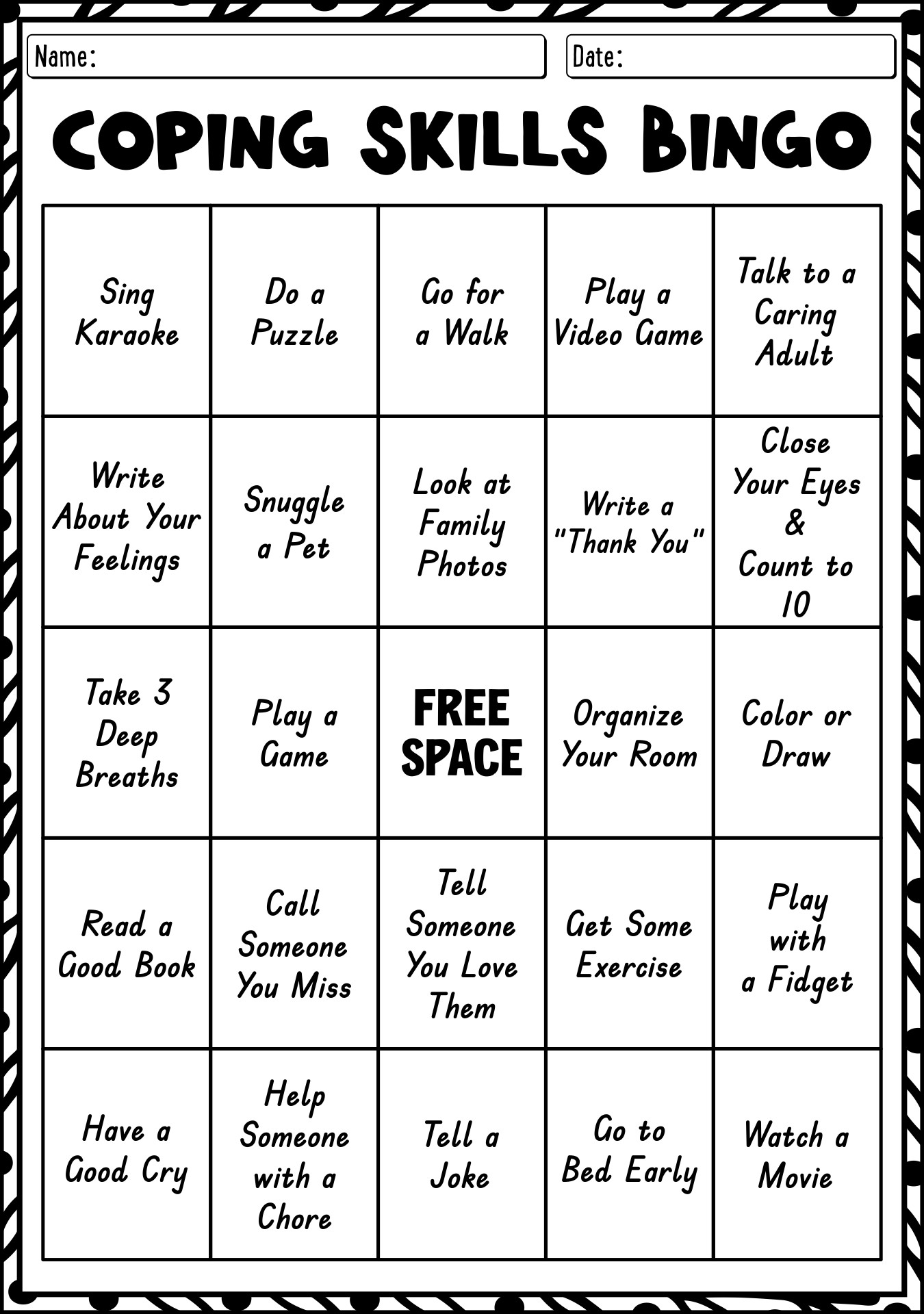 11 Free Printable Worksheets Coping Skills Free PDF At Worksheeto 11 Free Printable Worksheets Coping Skills Free PDF At Worksheeto
