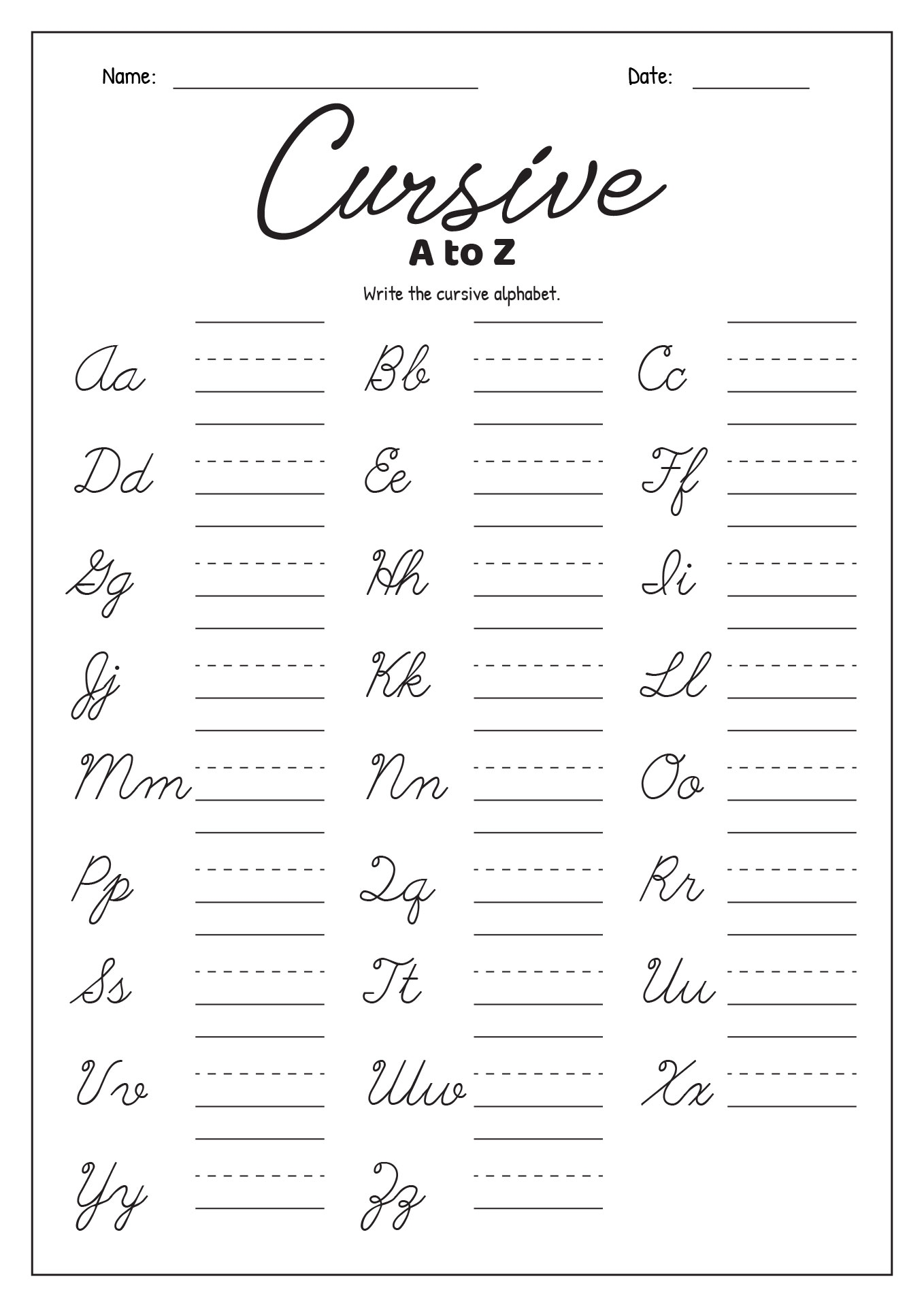 16 Cursive Writing Worksheets For 3rd Grade Free PDF At Worksheets Library 16 Cursive Writing Worksheets For 3rd Grade Free PDF At Worksheets Library