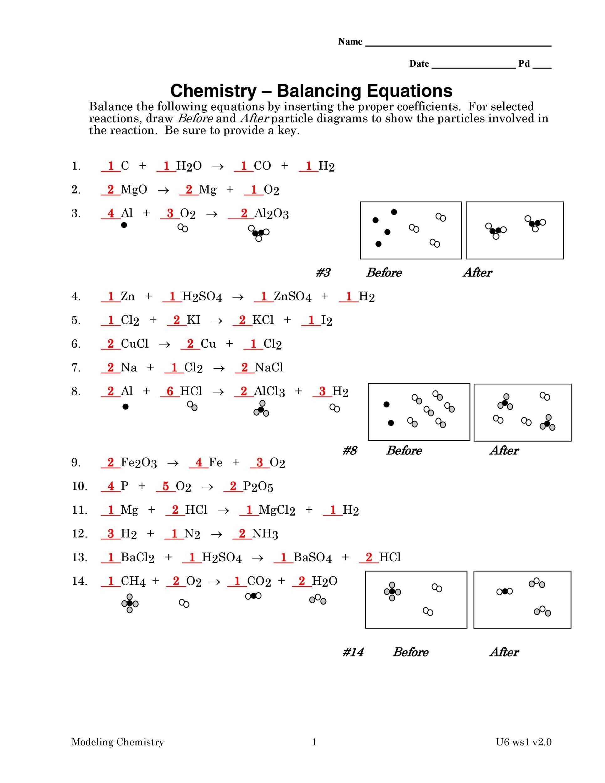 balancing equations worksheet with answers pdf balancing equations worksheet with answers pdf