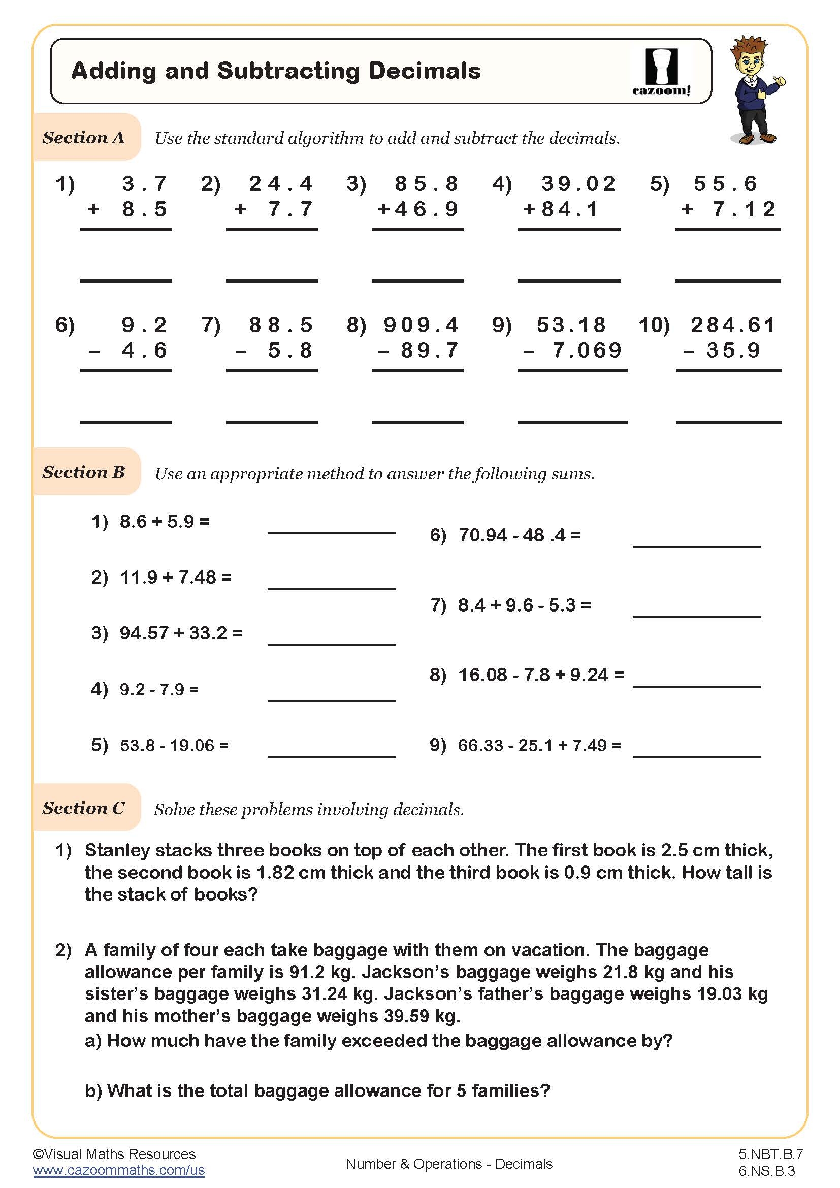 5th Grade Math Worksheets Free Printable PDFs With Answers