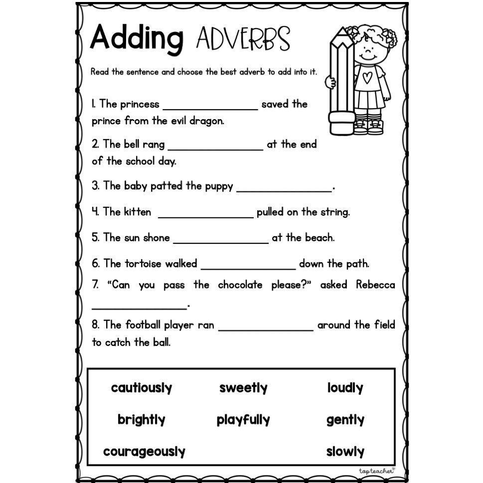 adverb worksheets pdf grade 1