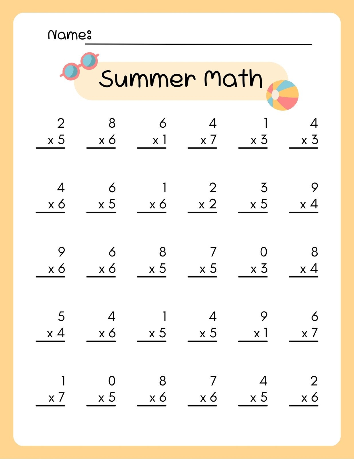 Customize 114 3rd Grade Multiplication Worksheets Templates Online Canva